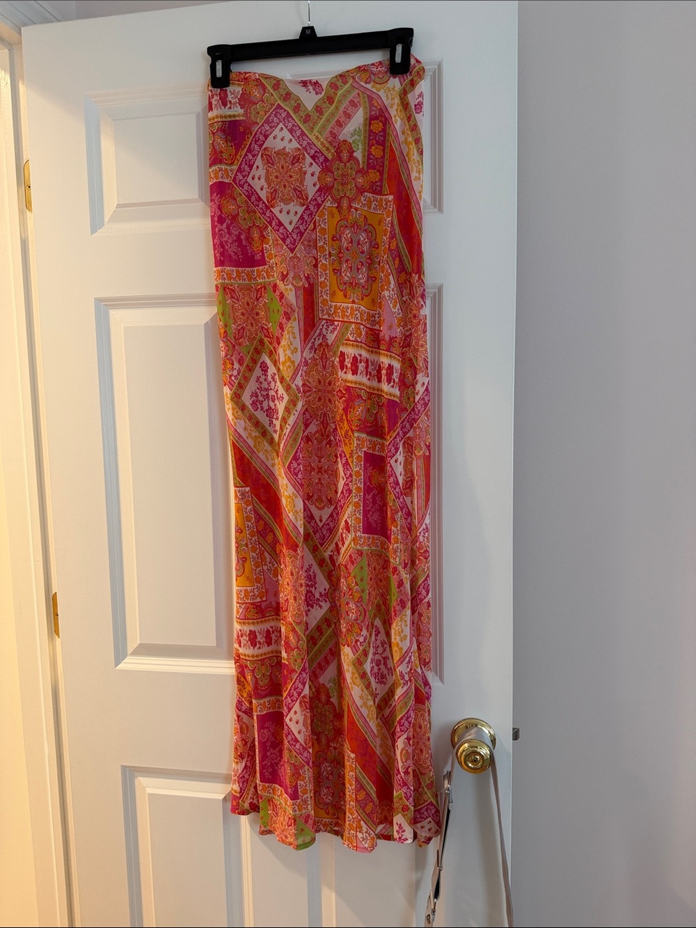 Women’s Pink Multi-Print Maxi Skirt